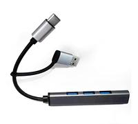 MHCYX USB Splitter, 5V/3A, 4 Port USB 3.2 Hub, USB C to USB Splitter, USB C Hub for Laptop, PC, Flash Drive VZ-B3
