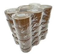MHD Buff Packaging Tape 48mm x 150m - Bulk Strong Packing Tape Rolls | Heavy Duty Adhesive for Shipping, Warehouse & Ecommerce | 38mm Small Core | Brown Carton Sealing Tape | 36 Pack