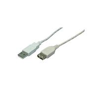 MHE EDV Cable USB 2.0 Extension Cable A/Male to A/Female 5.0 m Grey