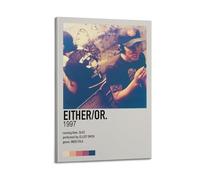 MHEGSNGA Either-Or - Elliot Smith Poster Vintage Art Cover Room Decor Aesthetic Bedroom Decor Canvas Posters For Bedroom 12x18inch(30x45cm) Frame-style