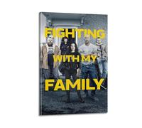 MHEGSNGA Fighting With My Family Poster Vintage Art Cover Room Decor Aesthetic Bedroom Decor Canvas Posters For Bedroom 08x12inch(20x30cm) Frame-style