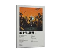 MHEGSNGA Logic - No Pressure Poster Vintage Art Cover Room Decor Aesthetic Bedroom Decor Canvas Posters For Bedroom 20x30inch(50x75cm) Frame-style