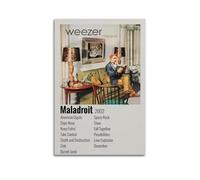 MHEGSNGA Maladroit - Weezer Poster Vintage Art Cover Room Decor Aesthetic Bedroom Decor Canvas Posters For Bedroom 08x12inch(20x30cm) Unframe-style