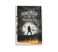 MHEGSNGA Master of Puppets Poster Vintage Art Cover Room Decor Aesthetic Bedroom Decor Canvas Posters For Bedroom 24x36inch(60x90cm) Unframe-style