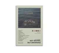 MHEGSNGA Not Waving, But Drowning Loyle Carner Poster Vintage Art Cover Room Decor Aesthetic Bedroom Decor Canvas Posters For Bedroom 12x18inch(30x45cm) Unframe-style