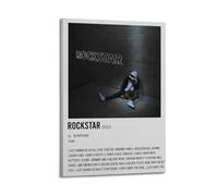 MHEGSNGA Rockstar by Boywithuke Poster Vintage Art Cover Room Decor Aesthetic Bedroom Decor Canvas Posters For Bedroom 16x24inch(40x60cm) Frame-style