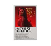 MHEGSNGA Something For Thee Hotties By Megan Thee Stallion Poster Vintage Art Cover Room Decor Aesthetic Bedroom Decor Canvas Posters For Bedroom 24x36inch(60x90cm) Unframe-style