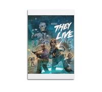 MHEGSNGA They Live Poster Vintage Art Cover Room Decor Aesthetic Bedroom Decor Canvas Posters For Bedroom 20x30inch(50x75cm) Unframe-style