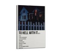 MHEGSNGA to Hell with It by Pinkpantheress Poster Vintage Art Cover Room Decor Aesthetic Bedroom Decor Canvas Posters For Bedroom 12x18inch(30x45cm) Frame-style