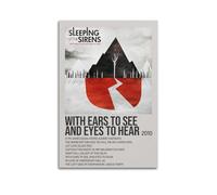 MHEGSNGA With Ears To See And Eyes To Hear By Sleeping With Sirens Poster Vintage Art Cover Room Decor Aesthetic Bedroom Decor Canvas Posters For Bedroom 12x18inch(30x45cm) Unframe-style