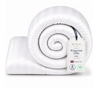 MHG Living 13.5 Tog Winter Duvet - Hotel Quality Striped Microfibre Duvet, Breathable & Hypoallergenic - King
