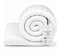 MHG Living 4.5 Tog Summer Duvet - Lightweight Striped Microfibre Duvet, Breathable & Hypoallergenic - Super King
