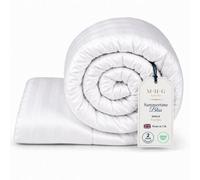 MHG Living 7.5 Tog Summer Duvet - Lightweight Striped Microfibre Duvet, Breathable & Hypoallergenic - Single