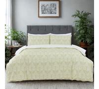MHG Living Duvet Cover Set - King 230x220cm - Lemon Design - 100% Cotton Sateen T300 - Digital Printed Soft & Breathable Luxury Bedding - With 2x Pillowcases & Button Closure