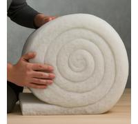 MHG Living Loft Insulation Roll - 5M x W370mm x T50mm - Eco Thermal Polyester for Building & Roof - Itch-Free, Moisture Resistant & Easy to Install - Energy Saving Loft & Wall Insulation