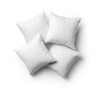 MHG Living Luxurious Duck Feather Cushions - Premium Soft and Supportive Inserts for Sofa Couch Square Pillows (Pack of 2, 16" x 16" (40cm x 40cm))