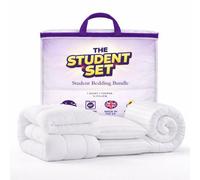 MHG Living Luxury 3 Piece All Season Student Bedding Set - Mattress Topper, Striped Duvet & Pillow - Soft Comfort - Oeko-Tex - Single