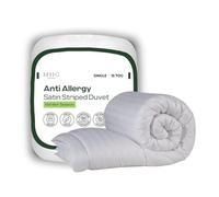 MHG Living Luxury Soft Touch 15 Tog Striped Duvet - Anti Allergy Microfibre, Ultra Warm & Cosy, Breathable & Easy Care, Winter Essential, (Single)
