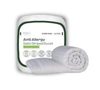 MHG Living Luxury Soft Touch 4.5 Tog Duvet - Anti Allergy Striped Microfibre, Warm & Lightweight, Breathable & Easy Care, Summer Essential, (Super King)