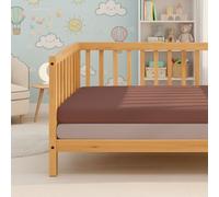 MHG Living Pack Of 2 Fitted Cot Sheets, 100% Cotton Jersey - Soft & Breathable - Misty Pink And Dusty Rose - Fits 140X70Cm Cots