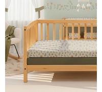 MHG Living Pack Of 2 Fitted Cot Sheets, 100% Cotton Jersey - Soft & Breathable - Plants Green - Fits 120X60Cm Cots
