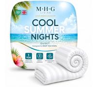 MHG Living Single Summer Duvet 1 Tog - Ultra Lightweight Cooling Microfibre Quilt, Breathable Soft Anti Allergy Bedding for Hot Nights, Hypoallergenic & Machine Washable - 135x200cm