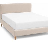 Mhg Living White Fitted Sheet, Soft Microfibre, 30Cm Deep Pocket, Elasticated Edge - Double