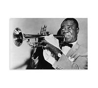 MHGDA Jazz Musician Louis Armstrong 1 Canvas Poster Wall Art Decor Print Picture Paintings for Living Room Bedroom Decoration 12×18inch(30×45cm) Unframe: