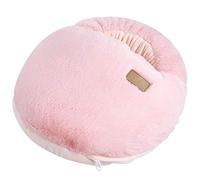MHGLOVES Heated Feet Warmer USB Rechargeable Cushion Electric Heater Winter Office Heating Shoes Insole Heater,Multi-use Hand Warmer Pillow Cushion(Gray),Pink
