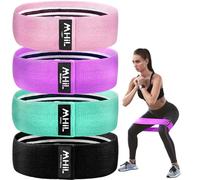 MhIL 5 Resistance Bands for Working Out Women - Booty Bands for Women and Men with Training Guide, Best Exercise Bands, Workout Bands for Workout Legs Butt Glute - Gym Fitness Bands Set for Home