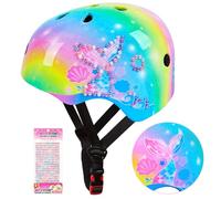 MHJY Kids Bike Helmet Toddler Helmet Girls Age 3-5-8-14 Years Adjustable Childs Cycle Helmet with DIY Stickers for Bicycle Scooter Skateboard