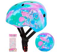 MHJY Kids Bike Helmet Toddler Helmet Girls Age 3-5-8-14 Years Adjustable Childs Cycle Helmet with DIY Stickers for Bicycle Scooter Skateboard