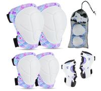 MHJY Knee Pads for Kids Elbow Pads Children Wrist Guards Unicorn Protective Gear Set for Girls Boys Roller Skates, Skateboard, Bike, Scooter, Inline Skating, Cycling Age 3-8 Years