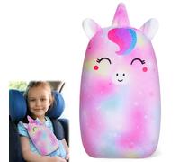 MHJY Seat Belt Pads for Kids Cute Unicorn Car Pillow Seatbelt Strap Cover Comfortable Seat Belt Covers Head Neck Support for Toddlers Girls Boys Children, Pink