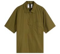 MHL by Margaret Howell Men's Half Zip Pull On Shirt Grass