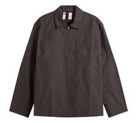 MHL by Margaret Howell Men's Long Sleeve Half Zip Pull On Shirt Earth