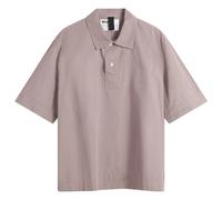 MHL by Margaret Howell Men's Offset Placket Polo Mineral Pink