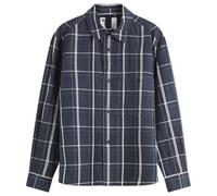 MHL by Margaret Howell Men's Overall Shirt Slate Blue/Off White