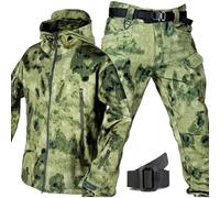 MHNFGDSE Men Tactical Uniforms Military Waterproof Army Combat Suit Sets Camouflage Softshell Jacket Pants Hunt Clothes BDU Hunting Military Uniform Shooting Militar Clothes Suit,B,M