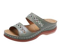 MHNFGDSE Womens Orthopedic Sandals Walking Shoes Comfy Washable Slingback Orthopedic Sandals Slide Sports Sandals Thick Bottom Fish Mouth Mesh Platform Soft Sole Casual Summer Beach,D,36EU