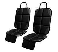 MHO+ALL Car Seat Protector, 2 Pack Car Seat Protectors for Child Seats, Non-Slip Easy Cleaning Baby Car Back Seat Protector, ISOFIX Compatible(Black)