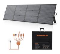 MHPOWOS 220W 20V Portable Solar Panel, N Type 16BB Solar Charger | Monocrystalline With Adjustable Kickstand, IP67 Waterproof Flexible Charger for Outdoor Camping, Portable Power Station
