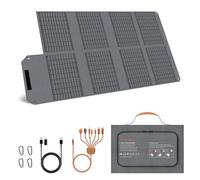 MHPOWOS 80 W Portable Solar Panel, 19 V Foldable Solar Charger with USB C, USB A and DC Outputs, IP65 Waterproof, for Portable Power Station, iPhone, iPad, Camping, Hiking, Outdoor Travel