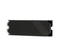 MHQJRH M.2 2280 SSD Heatsink, Double-Sided Heat Dissipation, 3 Thermal Silicone Pads, Aluminium Alloy Material, Easy Installation, Widely Compatible for PC PS5 (Black)