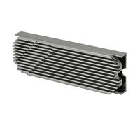 MHQJRH M.2 2280 SSD Heatsink, Double-Sided Heat Dissipation, 3 Thermal Silicone Pads, Aluminium Alloy Material, Easy Installation, Widely Compatible for PC PS5 (Silver)