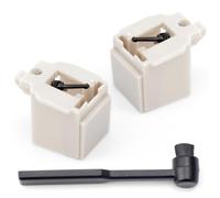 Mhrxusd ATN3600L Diamond Record Player Needles Replacement Stylus Compatible with Audio-Technica AT-LP60X, AT-LP60XBT, and AT-LP60XBT-USB Turntable Needle Replacement, 2PCS with Stylus Cleaning Brush