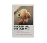 MHSSGHG Marcel The Shell with Shoes On Poster Print Wall Room Decoration Art Decoration Canvas Poster Aesthetic Poster for Bedroom Living Room Wall12x18inch(30x45cm) Unframe-style