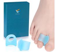 MHSY Toe Separators for Overlapping Toes, 4PCS Gel Bunion Correctors Toes Spacers for Hallux Valgus and Hammer Toe Relieve Pain