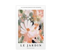 MHTHFD Le Jardin Floral Impressions, Abstract Flower Canvas Poster Wall Art Decor Print Picture Paintings for Living Room Bedroom Decoration 20x30inch(50x75cm)