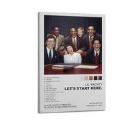 MHUYGGU Lil Yachty Album Let's Start Here Poster Decorative Canvas Poster Wall Art Decor Living Modern Family Bedroom Decoration Poster 08x12inch(20x30cm) Frame-style